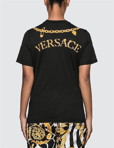 black versace t shirt women& 39|Versace t shirt men price.